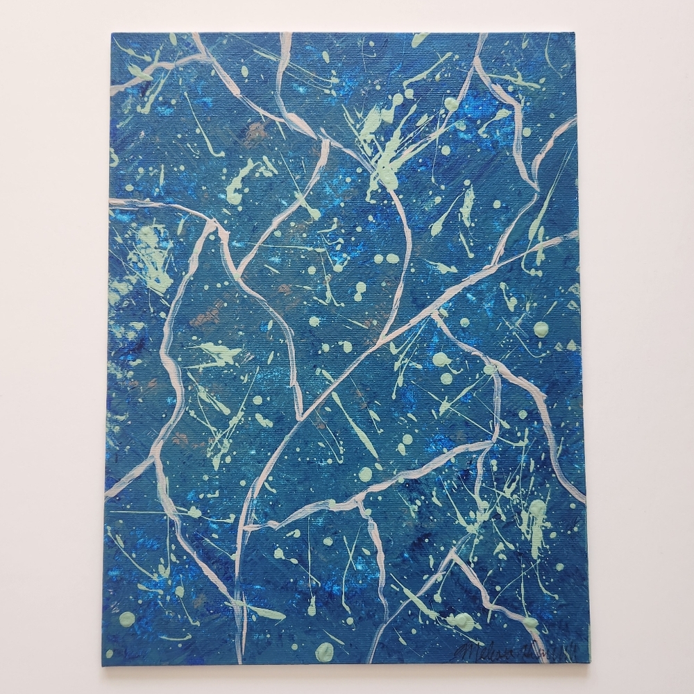 NEW! "Change" original art hand painted acrylic abstract canvas painting